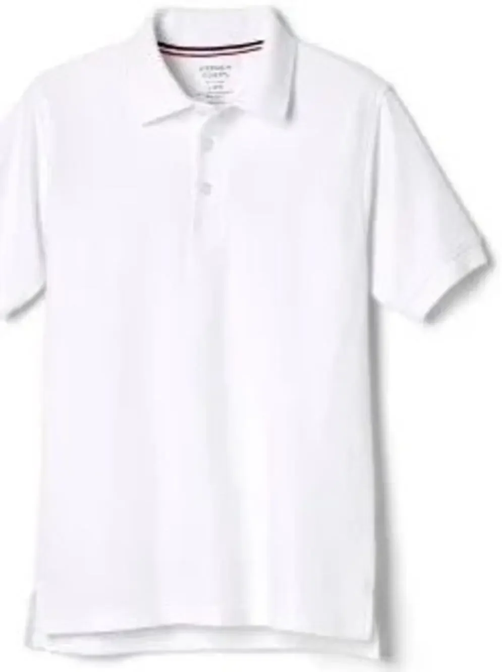 NEW! French Toast S 6/7 Short Sleeve Pique Polo Shirt White